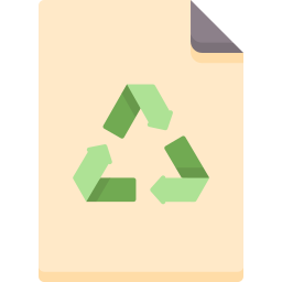 carta riciclata icona
