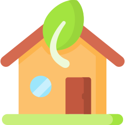 Green house icon