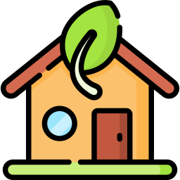 Green house icon