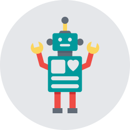 moderner roboter icon