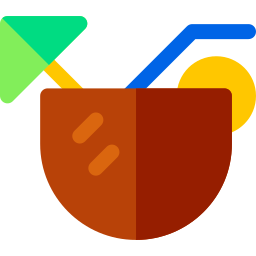 Coconut drink icon