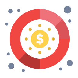 Dollar coin icon