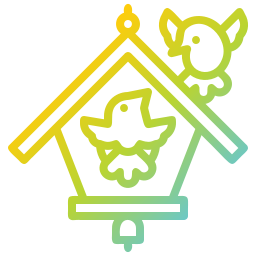 Bird house icon