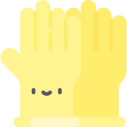 Cleaning gloves icon