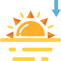 Заход солнца иконка