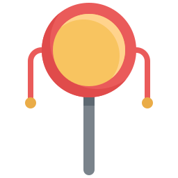 Rattle drum icon