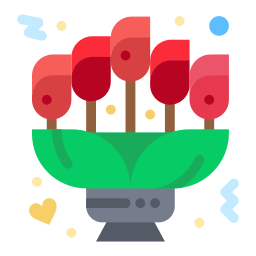 Flower bouquet icon