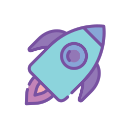 Rocket launch icon