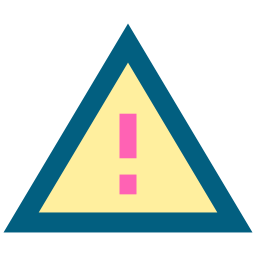 Warning sign icon