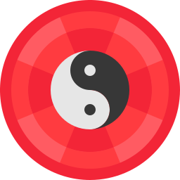 Yin yang symbol icon