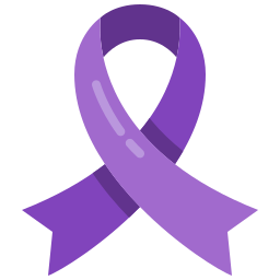 Фиолетовая лента иконка