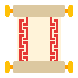 Ancient scroll icon
