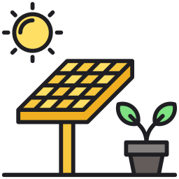 energía solar icono