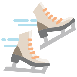 patinaje sobre hielo icono