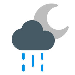 lluvia nocturna icono
