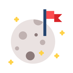 Moon landing icon