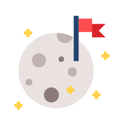 atterraggio sulla luna icona