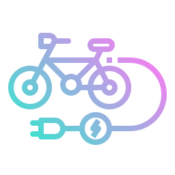 bicicleta eléctrica icono