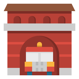estación de bomberos icono