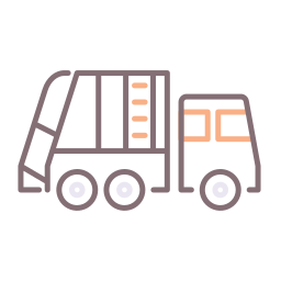 Garbage truck icon