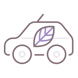 Eco car icon