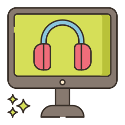 curso de audio icono