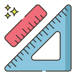 ferramentas de geometria Ícone