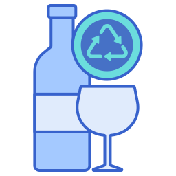 reciclaje de vidrio icono