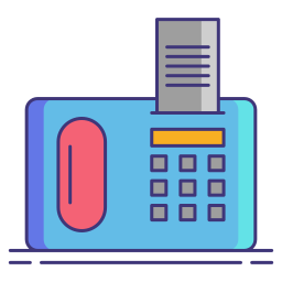 Fax machine icon