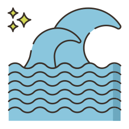 fale morskie ikona