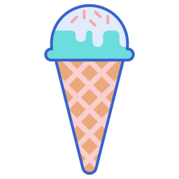 cucurucho de helado icono