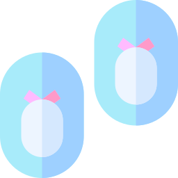 Baby shoes icon