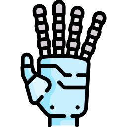 mão robótica Ícone