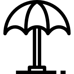 Sun umbrella icon