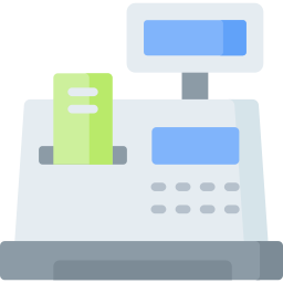 Cashier machine icon