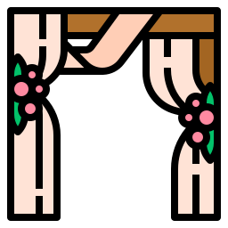 Wedding arch icon