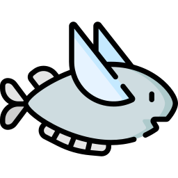 Flying fish icon