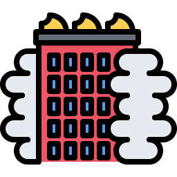 edificio in fiamme icona