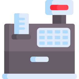 Cashier machine icon