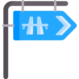 Road sign icon