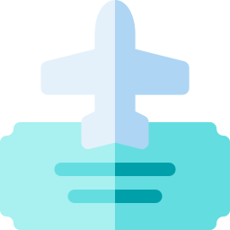 Plane ticket icon