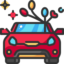 Wedding car icon