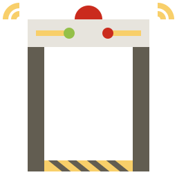 puerta de seguridad icono