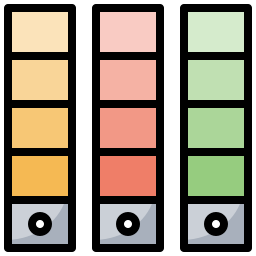 palette dei colori icona