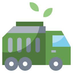 Garbage truck icon