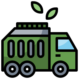 Garbage truck icon