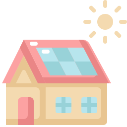 Solar house icon