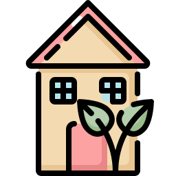 Sustainable home icon