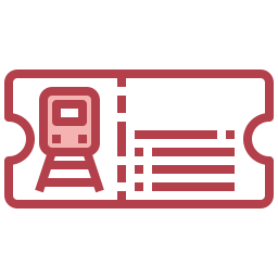 Train ticket icon