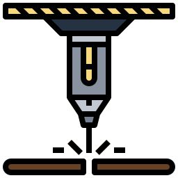 machine à découper au laser Icône